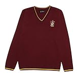 Harry Potter Gryffindor Strickpullover, Damen, XS-5XL, Burgund,...