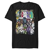 Star Wars Herren Classic Comic Strips T-Shirt, schwarz, 4XL