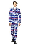 OppoSuits Weihnachtsanzüge für Herren – Besteht aus Sakko, Hose...