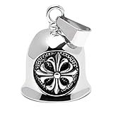 Hochwertige Biker-Bell aus Edelstahl Tiger Löwe Totenkopf Drache...