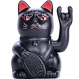 ANGRY CAT - Winkekatze Lucky CAT - rockige, winkende Katze - Rock-Cat...