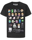 Minecraft T-Shirt für Jungen Sprites Kurzarm Kinder Top 11-12 Jahre