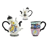 Teekanne mit Tasse, Alice im Wunderland