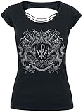 Powerwolf Crest Frauen T-Shirt schwarz L 100% Baumwolle Band-Merch,...