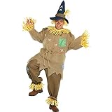 amscan 844982-55 Brown Scarecrow Costume with Pointed Hat for...
