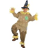 amscan 844982-55 Brown Scarecrow Costume with Pointed Hat for...