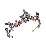 Frcolor Vintage Krone, Kristall Strass Barock Hochzeit Krone Braut...