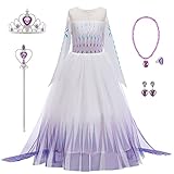 Kosplay Mädchen ELSA Prinzessin Kostüm und Accessoires...