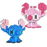 2PCS Lilo & Stitch Nano Building Blocks, Anime Model Micro Blocks 3D...