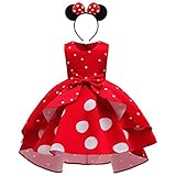 Minnie Mouse Kleid Mädchen Weihnachten Karneval Halloween Verkleiden...