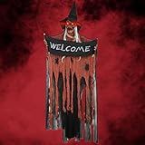 Luclay Halloween Sprachaktivierte Lumineszenz Hanging Ghost Decoration...