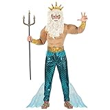Widmann - Kostüm Poseidon, Gott des Meeres, Griechischer Gott,...