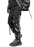 Hello MrLin Herren Hip Hop Jogger Cargo Pants Techwear Hosen Baggy...