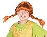 Maskworld Original Pippi Langstrumpf Perücke für Kinder - rote Haare...