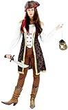 Piraten Kostüm für Damen Fasching Piratenbraut Frauen Karneval...