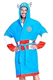 Marvel Bademantel Herren Avengers Morgenmantel Fleece Warm Winter Robe...