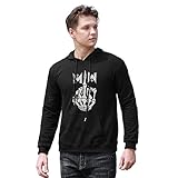 Daisyly Mo*t-ion-l?ESS in White Herren Band Kapuzenpullover Pullover...