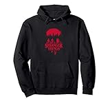 Stranger Things Group Shot Bike Ride Upside Down Silhouette Pullover...