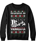 Instamerch Herren Sweatshirt Viking Valhalla Ugly Sweater Christmas...