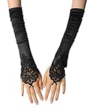 InnoBase Schwarze Opera Handschuhe Lange Handschuhe 1920er Jahre...