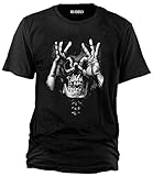 Wolkenbruch® T-Shirt Skull Hands Totenkopf, Gr.3XL