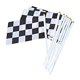Toyvian Zielflagge Rennflagge Hand Flagge Stockflagge Stab/Stock Fahne...