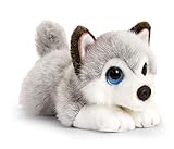 tachi Stofftier Hund 25 cm, Plüschtier Husky grau weiß, Liegender...