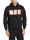 Marvel Herren Core Logo Hoodie, schwarz, XL