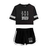 SUSSURRO Frauen Anime The Promised Neverland Crop Top Set Emma Ray...