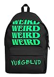 Yungblud Unisex Baclpack Weird Logo Repeated Official Black One Size...