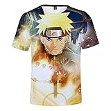 Naruto Cosplay T-Shirt 3D-Druck Cartoons T-Shirt Anime Fans T-Shirt...