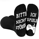 Lustige Socken Herren Gaming Socken Geschenke für Gamer...