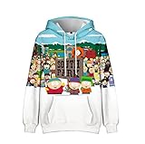 Jilijia Kinder South the Park Hoodie Cartoon 3D Druck Muster...