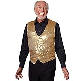 dressforfun 901000 Herren Pailletten Anzug Weste, V-Ausschnitt,...