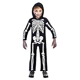 Amscan - Kinderkostüm Skelett, Knochengerüst, Karneval, Mottoparty,...