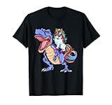 Einhorn reiten T rex Dinosaurier Mgical Einhorn T-Shirt