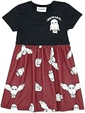 Harry Potter Kids - Hedwig Frauen Kleid schwarz/rot 134/140