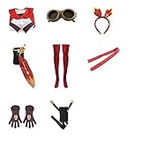 LOVIZA Kostüm 【Genshin Impact: Amber】 Cosplay Kleidung Karneval...