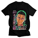 zhedu Attack on Titan T-Shirt Herren Kurzarm Casual T-Shirt Shingeki...