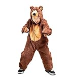 Braunbär-Kostüm, F67 Gr. 98-104, für Kinder, Bären-Kostüme für...