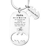 YOTHIWAD Flaschenöffner Schlüsselanhänger mit Gravur für Papa...