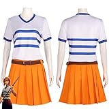 Film One Piece Nami Cosplay Kostüm Outfit Rollenspiel Uniform T-Shirt...