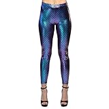 Boland 51030 - Leggings Meerjungfrau, Schuppenmuster, stretch, L/XL,...