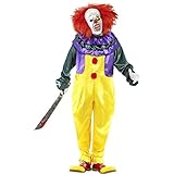 Smiffys Halloween Herren Kostüm Horror Clown Horrorclown mit Maske...