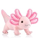 GAGAKU Axolotl Plüschtier 40cm Axolotl Kuscheltier Rosa Axolotl...