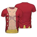 ABYstyle One Piece Replica T-Shirt Luffy New World Rot, S