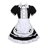 Dienstmädchen French Maid Kostüm Damen-Hausmädchen Kostüm-Set...