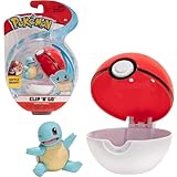 PoKéMoN Pokemon Clip and Go Pokeball & Pokemon Figur Squirtle Schiggy...