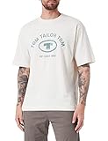 TOM TAILOR Herren Relaxed Fit T-Shirt mit Logo-Print 1035618, 18592 -...