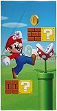 Super Mario Badetuch Maker 75cm x 150cm 100% Baumwolle...